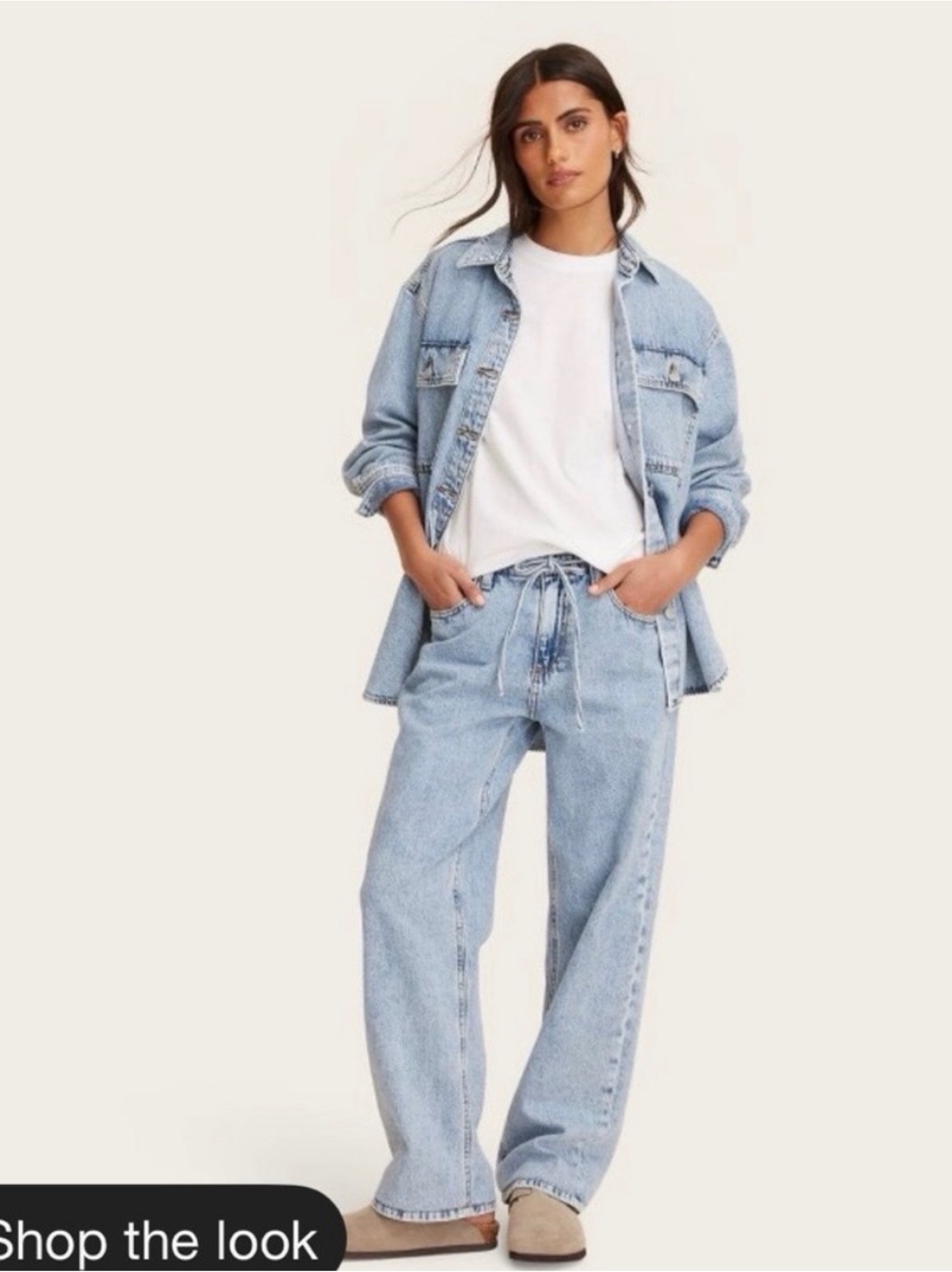 parke x target mid rise drawstring baggy jeans NWT
